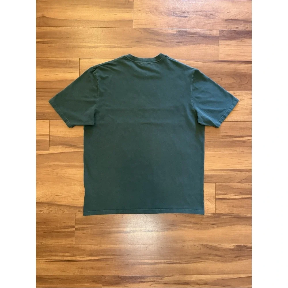 Vintage Nike Shirt Short Sleeve Y2K Stripe Embroidered Swoosh Black Men's XL - Picture 2 of 8